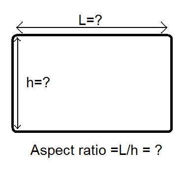 Calcul d'aspect ratio avec valeurs inconnues